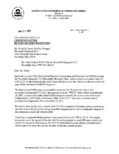 Final Federal Permit - January 20, 2012