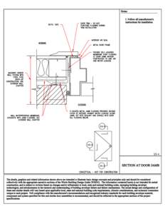 Building Envelope Design Guide: Section at Door Jamb Detail