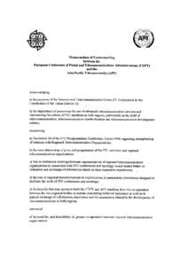 The parties to this Memorandum of Understanding hereby agree to co-operate with the purpose of:  Article 1 Exchange of Information and Documentation The parties will work to increase exchange of information and document