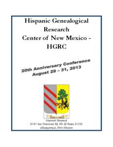 Hispanic Genealogical Research Center of New Mexico (HGRC)