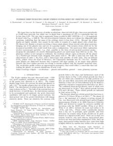 Draft version December 12, 2013 Preprint typeset using LATEX style emulateapj v[removed]POSSIBLE DISINTEGRATING SHORT-PERIOD SUPER-MERCURY ORBITING KIC[removed]S. Rappaport1 , A. Levine2 , E. Chiang3 , I. El Mellah1,4 ,