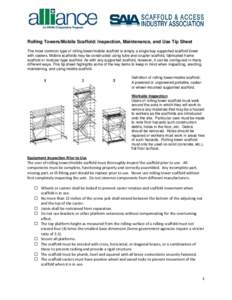 The Scaffold / Construction equipment / Scaffolding / Caster