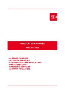 REGULATED CHARGES JanuaryAIRPORT CHARGES