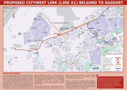 PROPOSED CITYWEST LINK (LINE A1) BELGARD TO SAGGART Basemap by Mapflow