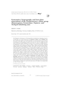 Zoological Journal of the Linnean Society (1999), 126: 451–540. With 172 figures Article ID: zjls[removed], available online at http://www.idealibrary.com on