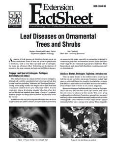 FactSheet Extension HYG[removed]Plant Pathology, 2021 Coffey Road, Columbus, OH[removed]