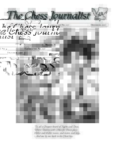 Chess Journalist Spring 2008