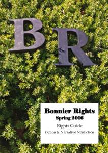 Bonnier Rights Spring 2016 Rights Guide Fiction & Narrative Nonfiction  Fiction