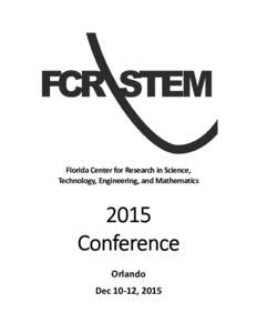 Microsoft Word - FCR-STEM_Conference_Program_For_Publication