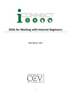 Skills for Working with Internet Beginners  Basic Manual – 2014 1