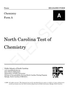 Microsoft Word - released_EOC Chemistry Cover_2008-09.doc