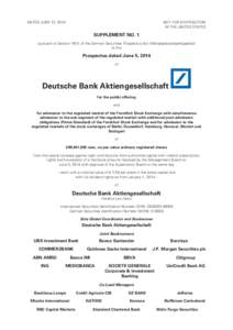 Primary dealers / Securities / Stock market / Banking in Germany / Federal Financial Supervisory Authority / Government of Germany / Deutsche Bank / Prospectus / Can / Investment / Financial economics / Economy of Germany