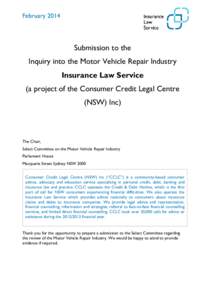 Consumer Credit Legal Centre (NSW) Inc submission to the …