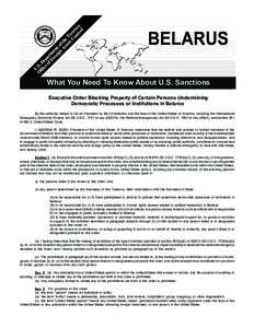 U.S. State Department list of Foreign Terrorist Organizations / Office of Foreign Assets Control / International relations / USA PATRIOT Act /  Title III /  Subtitle A / USA PATRIOT Act /  Title III / 65th United States Congress / International Emergency Economic Powers Act / International sanctions