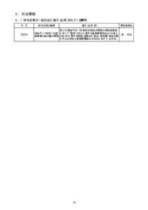 ６． 社会貢献 ６−１ 研究成果が一般社会に還元（応用）されている事例 年 月 2004.6