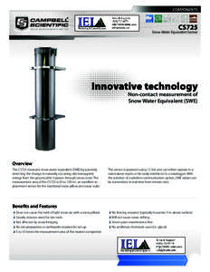 COMPONENTS  CS725 Snow Water Equivalent Sensor