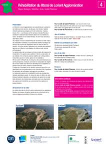 BRETAGNE  Réhabilitation du littoral de Lorient Agglomération Région Bretagne, Morbihan, Groix, Guidel-Ploemeur  Présentation