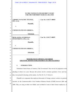 Territories of the United States / Northern Mariana Islands / Saipan / Commonwealth / Federal Insurance Contributions Act tax / Income tax in the United States / Guam / Social Security / Froilan Tenorio / Insular areas of the United States / Micronesia / Geography of Oceania