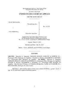 RECOMMENDED FOR FULL-TEXT PUBLICATION Pursuant to Sixth Circuit I.O.Pb) File Name: 15a0172p.06 UNITED STATES COURT OF APPEALS FOR THE SIXTH CIRCUIT