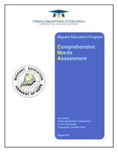 Migrant Education Program  Comprehensive Needs Assessment