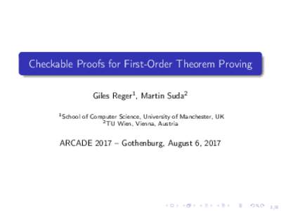 Software / Automated theorem proving / Theoretical computer science / Formal methods / TPTP / Proof assistant / Frama-C / Theorem prover / E theorem prover / Theorem / Isabelle
