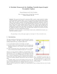 Advantage / Feistel cipher / Cyberwarfare / Applied mathematics / Security / Block ciphers / Format-preserving encryption / Cipher