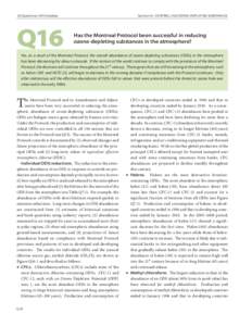 20 Questions: 2010 Update	  Q16 Section IV: CONTROLLING OZONE-DEPLETING SUBSTANCES