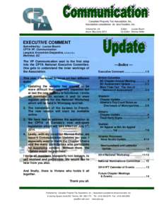 Canadian Property Tax Association, Inc. Association canadienne de taxe foncière, Inc. Volume No. 34 Issue: May/June[removed]Editor: