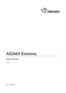 AIDA64 Extreme User manual v.