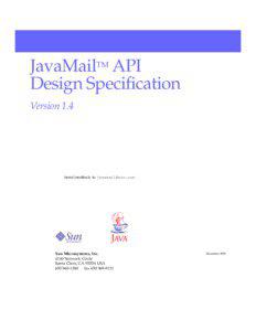 1  JavaMailTM API