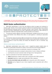 PROTECT - Multi-factor authentication