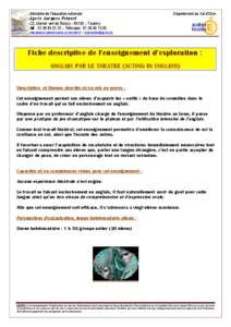 Microsoft Word - fiche EEX[removed]THEATRE EN ANGLAIS.doc