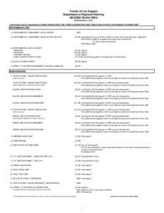 Urban studies and planning / Land lot / Surveying / Fee / Los Angeles County Department of Regional Planning / Variance / Subdivision / Land law / Zoning / Real estate / Knowledge