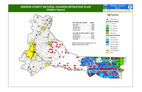 Wildfire Hazard  MARION COUNTY NATURAL HAZARDS MITIGATION PLAN Wildfire Hazard  Map 10