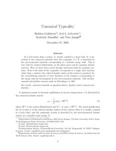 Physics / Mechanics / Quantum mechanics / Quantum states / Philosophy of thermal and statistical physics / Density matrix / Functional analysis / Canonical ensemble / Microcanonical ensemble / Mathematical formulation of quantum mechanics / Entropy / Wave function