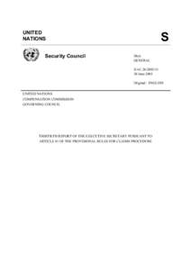 UNITED NATIONS Security Council S Distr.