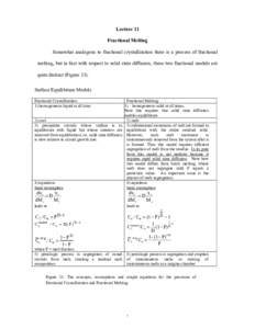 Trace-Element Geochemistry, Lecture Notes 11