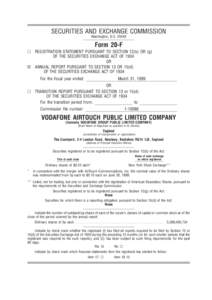 SECURITIES AND EXCHANGE COMMISSION Washington, D.C[removed]Form 20-F REGISTRATION STATEMENT PURSUANT TO SECTION 12(b) OR (g) OF THE SECURITIES EXCHANGE ACT OF 1934