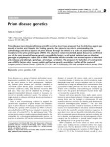 European Journal of Human Genetics, 273–281 & 2006 Nature Publishing Group All rights reserved $30.00 www.nature.com/ejhg REVIEW