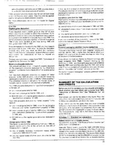 gainsdeduction claimed byyou in 1985, you maydeduct up to $2,000 from other sources of income. Listed persona1 property losses may be carried back three years and forward seven years. They may only be applied against net