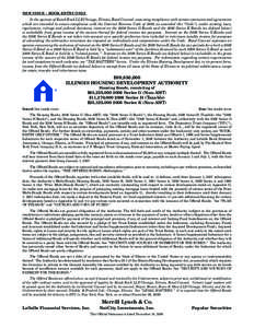 NEW ISSUE – BOOK-ENTRY ONLY In the opinion of Kutak Rock LLP, Chicago, Illinois, Bond Counsel, assuming compliance with certain covenants and agreements which are intended to ensure compliance with the Internal Revenue