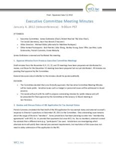 Attachment 2a: Nov 8, 2011 through March 20, 2012 Exec Comm Draft Minutes (Combined)