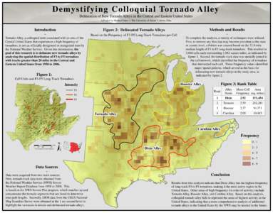 Demystifying Colloquia l Tornado Alley Delineation of New Tornado Alleys in the Central and Eastern United States A Project by Michael Frates | The University of Akron | Akron, Ohio Introduction