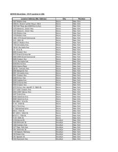 GOWEX SmartZone - Wi-Fi Location in USA Location Address (Site Address[removed]Walton Ave[removed]Dr. Martin Luther King Jr. Blvd 108 Field Place aka 2338 Morris Ave[removed]Edward L. Grant Hwy