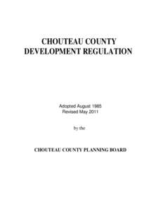 CHOUTEAU COUNTY DEVELOPMENT REGULATION