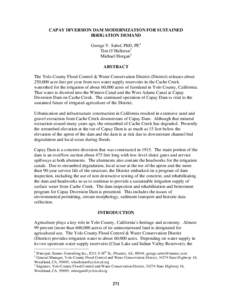 Dams / Indian Valley Reservoir / Capay / Diversion dam / Colorado River / Water in California / Rio Grande Project / Geography of California / Cache Creek / Hydraulic engineering