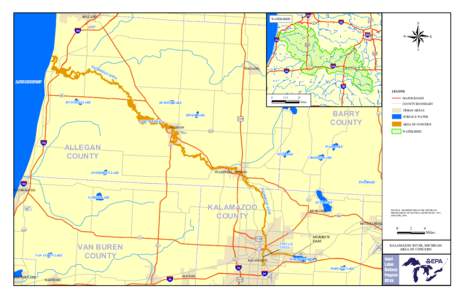 Paw Paw Lake / Allegan County /  Michigan / Kalamazoo /  Michigan / Paw Paw / Plainwell /  Michigan / Kalamazoo County /  Michigan / M-40 / Kalamazoo Superfund Site / Geography of Michigan / Michigan / Kalamazoo River