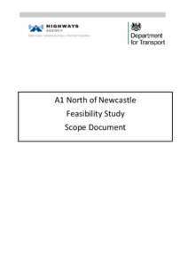 A1 North of Newcastle Feasibility Study Scope Document
