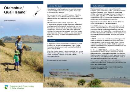 Ōtamahua/Quail Island brochure