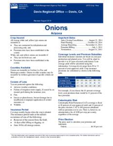 Davis Regional Office AZ Onions Fact Sheet